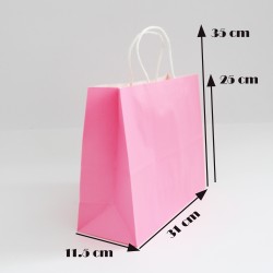 Paper bag with twisted handles 25*31*11.5 cm, 12 pcs