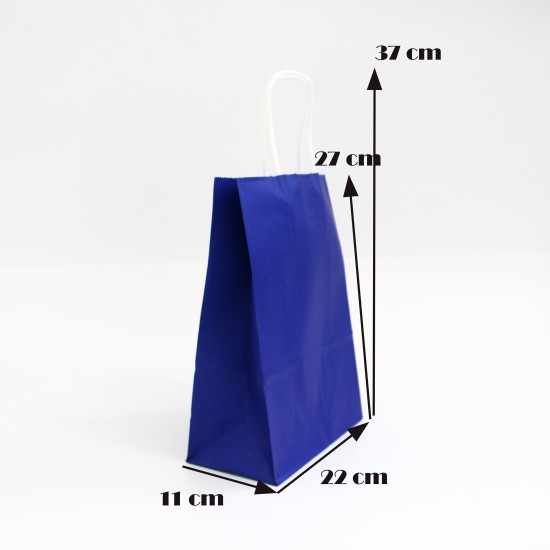 Paper bag with twisted handles 27*22*11cm, 12 pcs