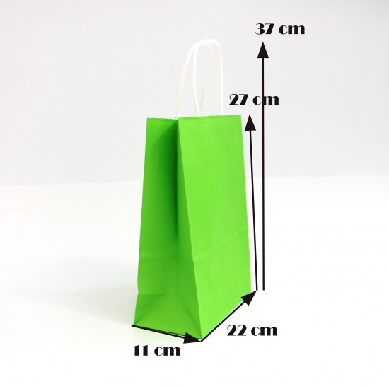 Paper bag with twisted handles 27*22*11cm, 12 pcs