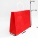 Paper bag with twisted handles 25*31*11.5 cm, 12 pcs