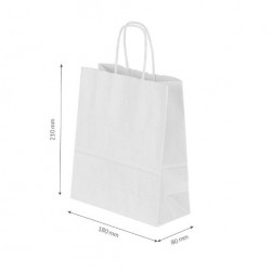 Paper bag with twisted handles 18*21*8cm, 1 pcs