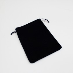 Velvet bag 12*17cm, black