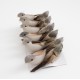 Artificial Birds 12 pcs., grey