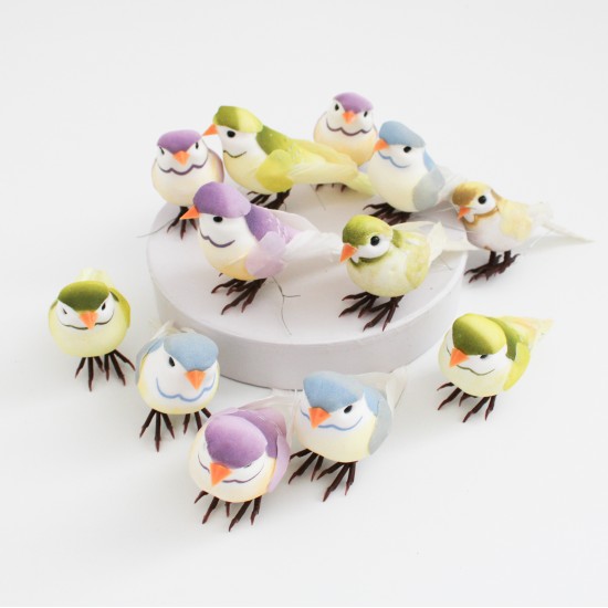 Artificial Birds 12 pcs.