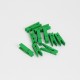 DIY wooden pins 3,5cm 10pcs, green