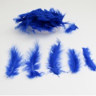 Dekoratīvas spalvas 7-15cm, 10gr.,''blue"
