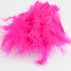 Dekoratīvas spalvas 7-15cm, 10gr.,''dark pink"