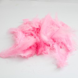 Dekoratīvas spalvas 7-15cm, 10gr.,''pink"