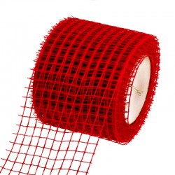 Floral mesh 10cm*10m, red