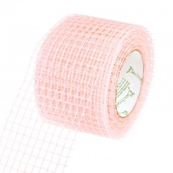 Floral mesh 10cm*10m, pink