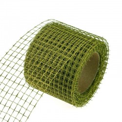 Floral mesh 10cm*10m, green