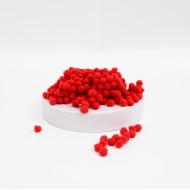 Pom Pom Balls d-8mm, 300 pcs. red