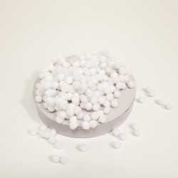 Pom Pom Balls d-8mm, 300 pcs. white