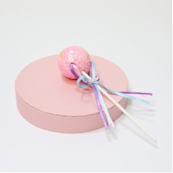 Topper for gift d4cm pink
