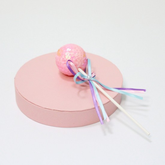 Topper for gift d4cm pink