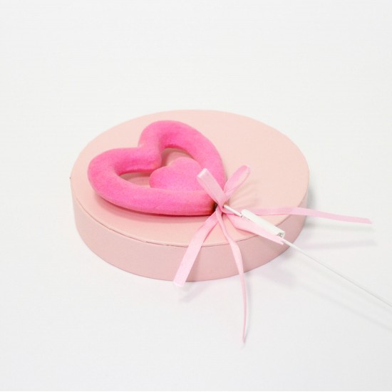 Topper for gift LOVE pink