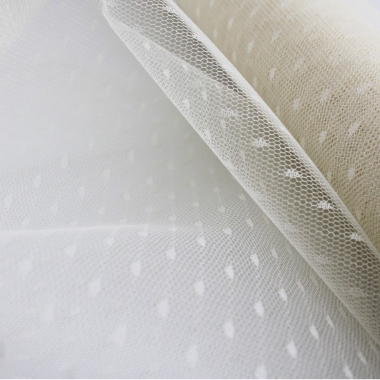 Tulle roll 50cm/4,5m, ivory