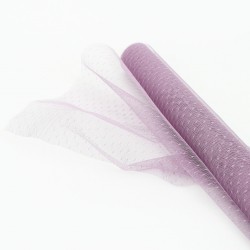 Tulle roll 50cm/4,5m, lavender grey