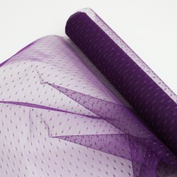 Tulle roll 50cm/4,5m, dark violet