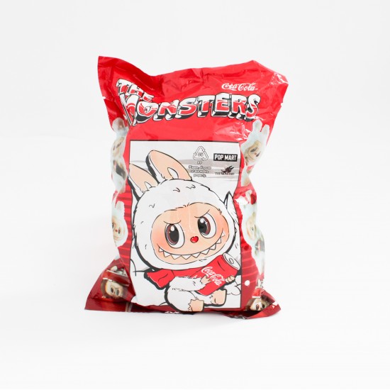 Labubu "COCA-COLA" mīkstā rotaļlieta maisā 1gab.