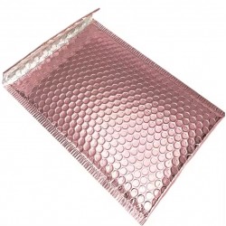 Extra strong shipping mailer bubble envelope waterproof 33*40+4cm, Metallic, Golden Rose