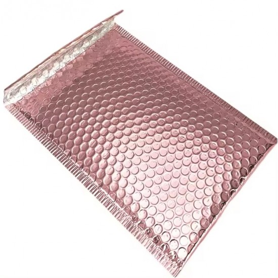 Extra strong shipping mailer bubble envelope waterproof 16*13+4cm, Metallic, Golden Rose