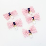 Fabric bows 3cm, 5pcs