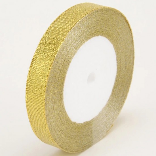 Fabric ribbon 16mm/20m,gold