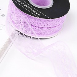 Lace ribbon 4cm/22m , lavender