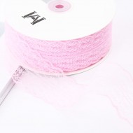 Lace ribbon 4,5cm/45m , pink