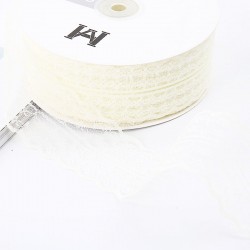 Lace ribbon 4,5cm/45m , beige