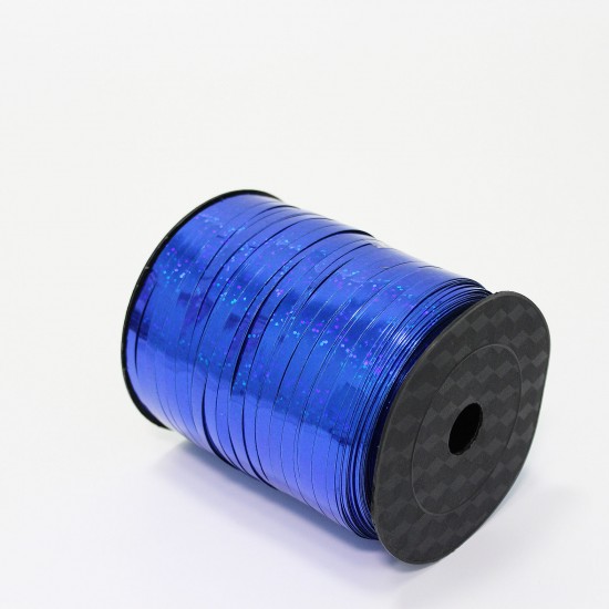 Polypropylene balloon curling ribbon SHINE 5mm/500m, blue