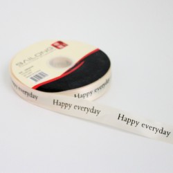 Printed ribbon HAPPY EVERYDAY 2,5cm/92