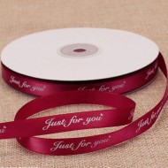 Printed ribbon JUST FOR YOU 1cm/40m 
