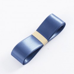 Satin PREMIUM ribbon color "blue smoke" 2.5cm/40m