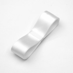 Satin PREMIUM ribbon color "pearl/light grey" 2.5cm/40m