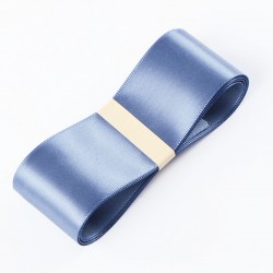 Satin PREMIUM ribbon color "blue smoke" 3.8cm/45m