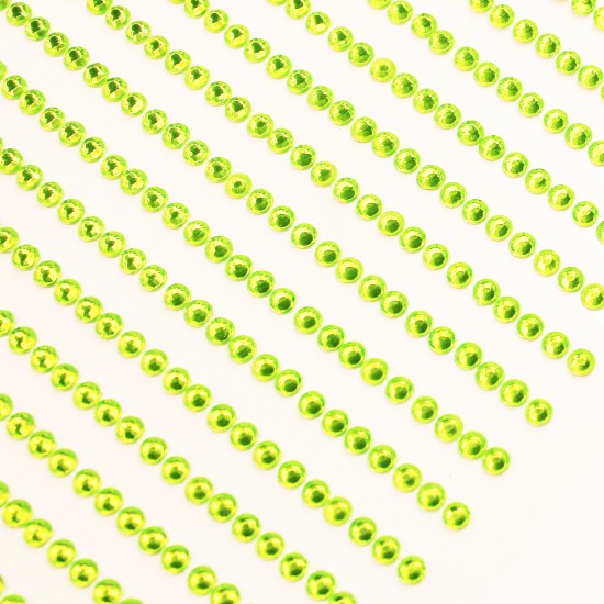 Pašlīmējošās pērlītes d3mm ,1053 gab., "green"