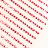 Self adhesive rhinestones  d3mm ,1053 pcs, light pink