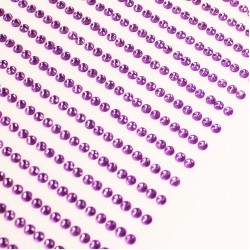 Self adhesive rhinestones  d3mm ,1053 pcs, purple