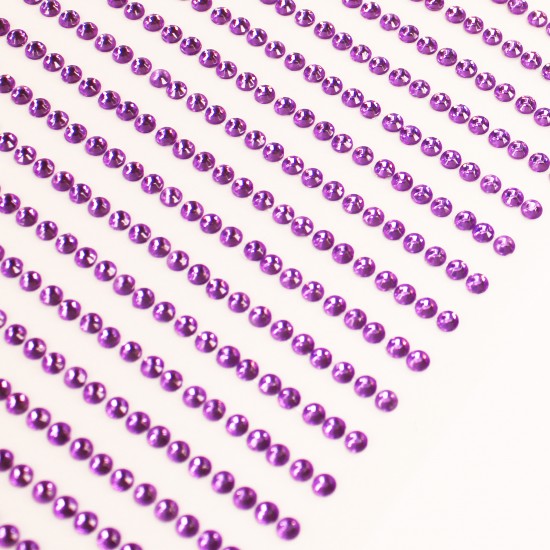 Self adhesive rhinestones  d3mm ,1053 pcs, purple