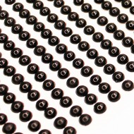 Self adhesive rhinestones pearlescent d54mm ,646 pcs black