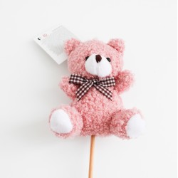 Plush Teddy Bear on Stick 12 pcs., h10 cm.