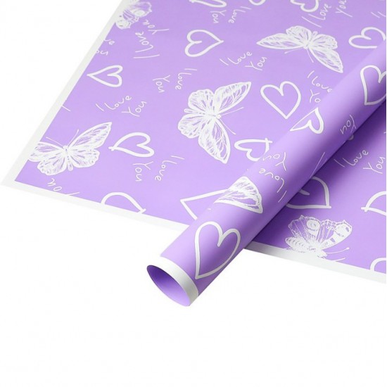 Ūdensizturīgais ziedu un dāvanu iepakojums BUTTERFLY LOVE 20loksnes