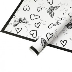 Ūdensizturīgais ziedu un dāvanu iepakojums BUTTERFLY LOVE 20loksnes