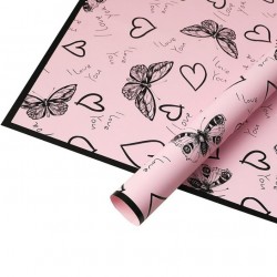 Ūdensizturīgais ziedu un dāvanu iepakojums BUTTERFLY LOVE 20loksnes