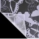Ūdensizturīgais ziedu iepakojums BUTTERFLY TRANSPARENT 20loksnes, "lavender"