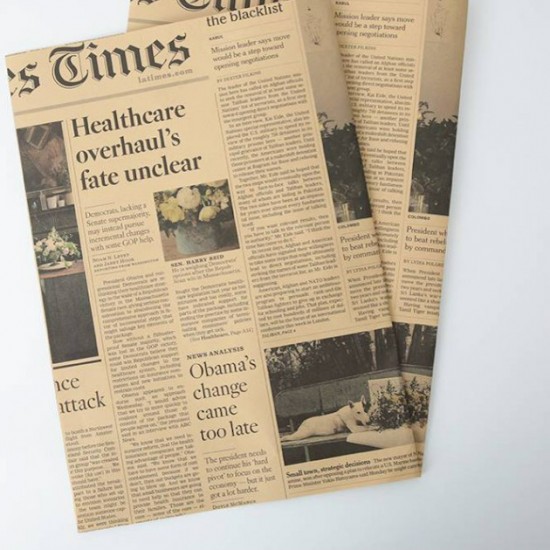 Iepakojuma papīrs NEWSPAPER 50x70cm 20loksnes