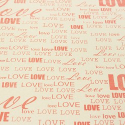 Wrapping paper LOVE 50x70cm 40pcs 
