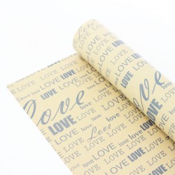 Wrapping paper LOVE 50x70cm 40pcs 